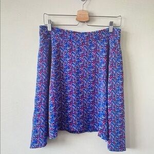 Floral Blue Skirt